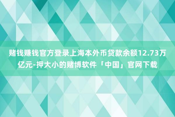 赌钱赚钱官方登录上海本外币贷款余额12.73万亿元-押大小的赌博软件「中国」官网下载