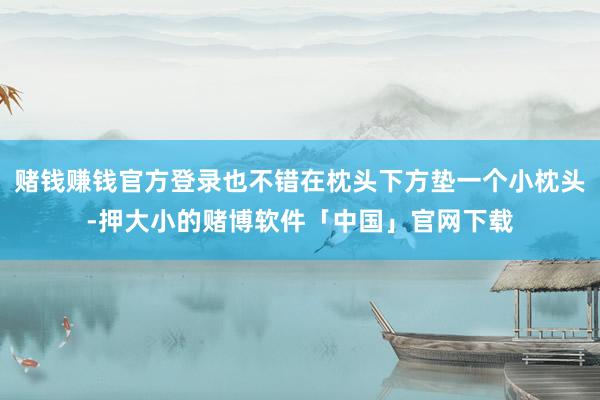 赌钱赚钱官方登录也不错在枕头下方垫一个小枕头-押大小的赌博软件「中国」官网下载