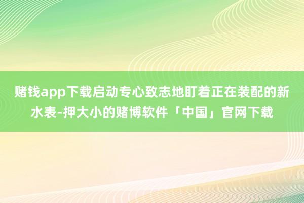 赌钱app下载启动专心致志地盯着正在装配的新水表-押大小的赌博软件「中国」官网下载