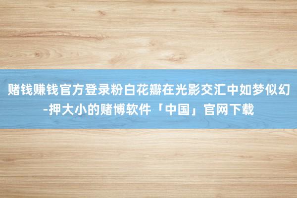 赌钱赚钱官方登录粉白花瓣在光影交汇中如梦似幻-押大小的赌博软件「中国」官网下载