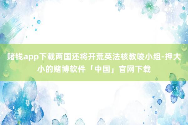赌钱app下载两国还将开荒英法核教唆小组-押大小的赌博软件「中国」官网下载